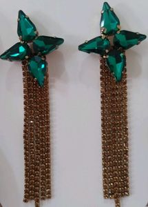 Emerald Green Statement Earrings