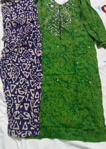 Green Kurta Set
