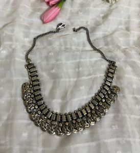Two Sets Of Oxidised Necklaces