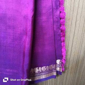 Kanjeevaram pretty Purple Saree with Border