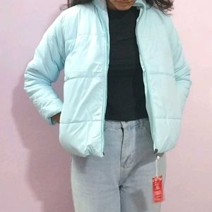 Light Blue Puffer Jacket