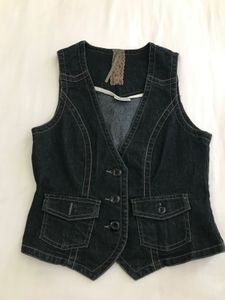 Stretchy Denim Waist Coat Bust 32-34