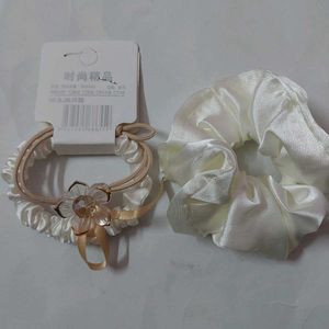 Pearl Earrings, Claw Clip &amp; Hair Tie Set,  combo