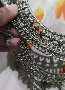 oxidised boho necklace