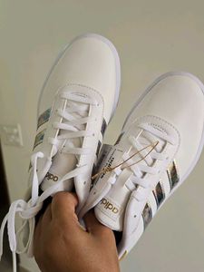 ADIDAD Court Platform Sneakers - White