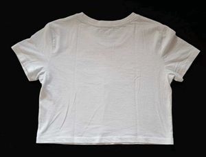 Gray Casual Crop Top