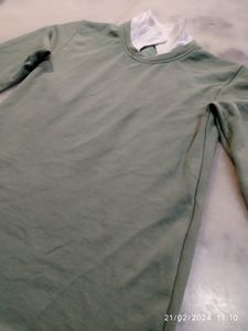 Tshirt Olive Green Light Colour Casual
