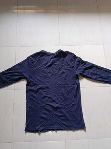 Navy Graphic Long Sleeve Tee