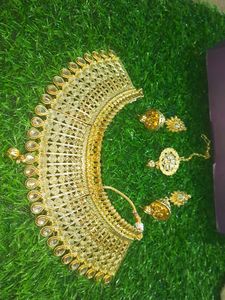 New Gold Plated Heavy Jewellery Set