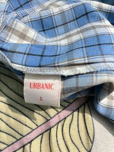 Blue Plaid Mini Skirt