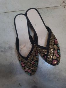 Embroidered Mules