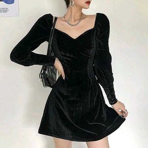 15.29.12 SEXY BLACK VELVET DRESS