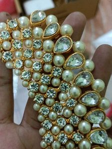 Necklace With Earrings And Mangtika Set