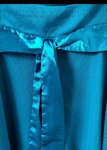 Beautiful Sky Blue Colour Short Dress . With Freeb