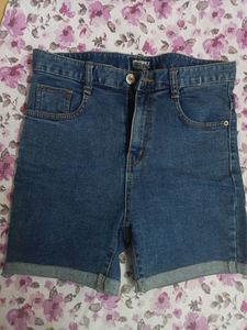 Double Two High Waisted Denim Shorts