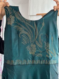 Green Embellished Ethnic Gown