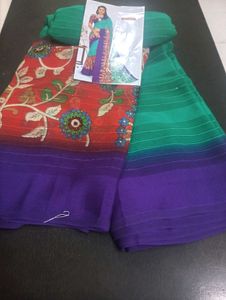 Elegant Floral Saree