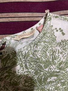 Green Print Dress