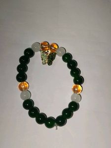 Butterfly Glass Beaded Bracelet