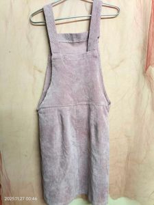 Cute Corduroy Overall Dress