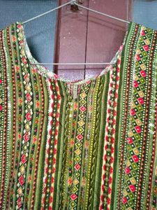 Sequins Kurta Set