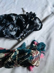 Floral Print Scarf Set