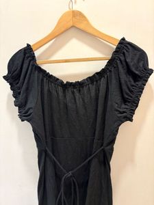 Candies Black Peasant Top