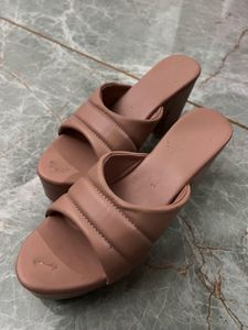Nude Block Heel Mules