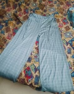 Checkered Wide Leg Lower