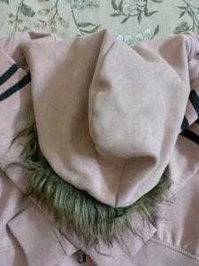 Cute Pink Zipper Hoodie