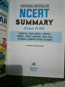 NCERT Summary Class VI-XII (UPSC/MPPSC/UPPSC/JPSC)