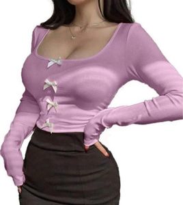 Lilac Long Sleeve Top with Bows