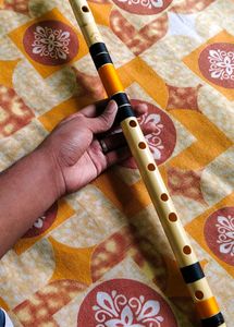 Radhe Flutes PVC Fiber C Natural Bansuri Middle