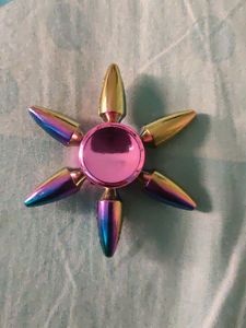 Rainbow Colour Metal Fidget Spinner