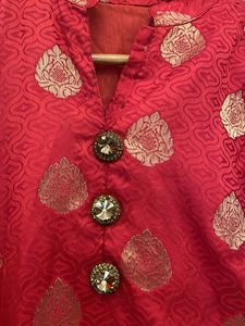 Collar Silk Kurta