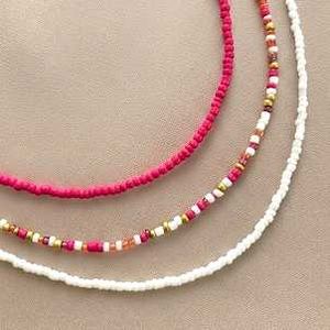 Colorful Layered Beaded Necklace🩷