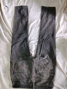 Grey Wash Denim Jeans