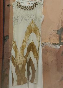 Gown With Double Shade Material