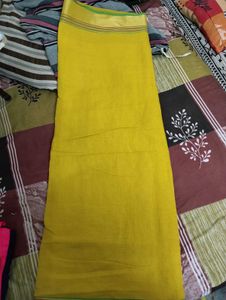 Yellow Cotton Saree