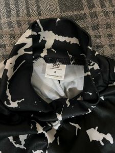 Marble Print Long Sleeve Top