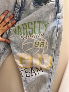 Varsity League Graphic Jeans