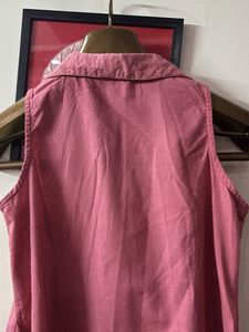 Pink Button-Down Dress