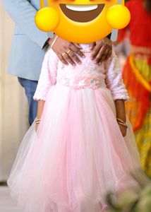 Pink Tulle Flower Girl Dress