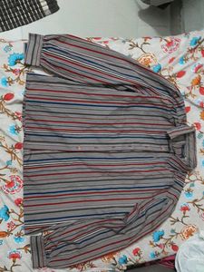 Striped Long Sleeve Button-Down