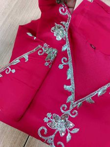 Brand New Kurta Set With Pant And Worked Dupatta