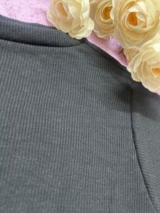 Black Ruched Drawstring Bodycon Mini Dress