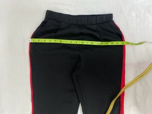 Side Stripe Black Pants waist 28