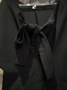 Black Tie Front Midi jumpsuit.NOT WORN EVEN ONCE.