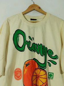 Bonkers Light Yellow Printed T-shirt (Men)