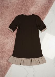 Japnese brown lolita sheer dress